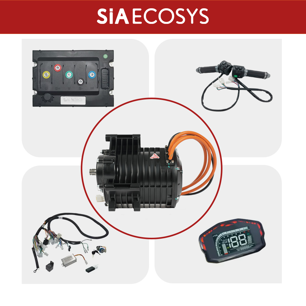 Mid Drive Motor Kit 72V 3000W - QSMOTOR QS138 3000W V3 70H Kit