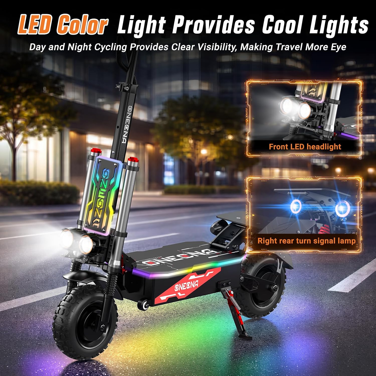 ONEONA GT8, Skuter Listrik Lip - 60V 5600W Dual Motor Electric Scooter ulasan dan harga