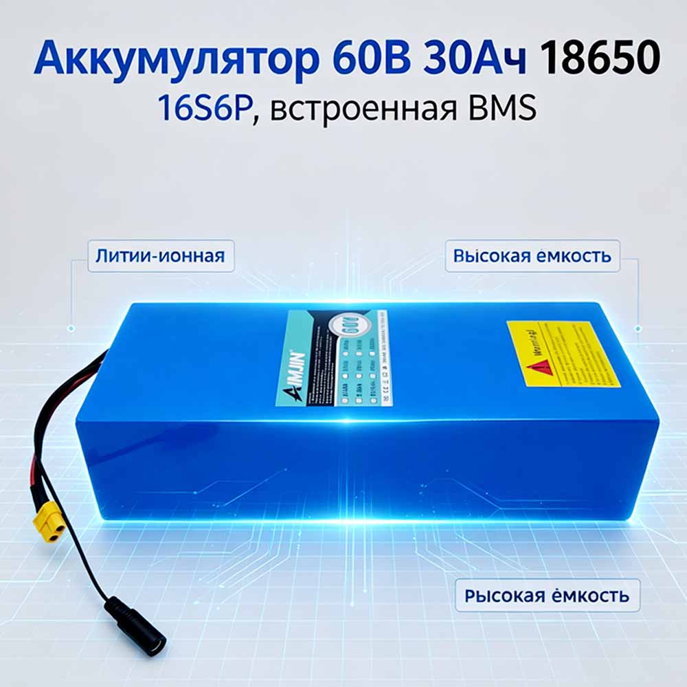 Baterai Li-ion Berdaya Tinggi  - 60V 30Ah Electric Scooter Battery ulasan dan harga