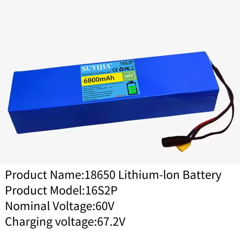 Paket Baterai Lithium 16S2P, 6 - 60V 30Ah Electric Scooter Battery ulasan dan harga