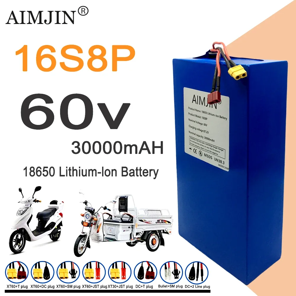 Baterai Lithium 16S8p 1000-300 - 60V 30Ah Electric Scooter Battery ulasan dan harga