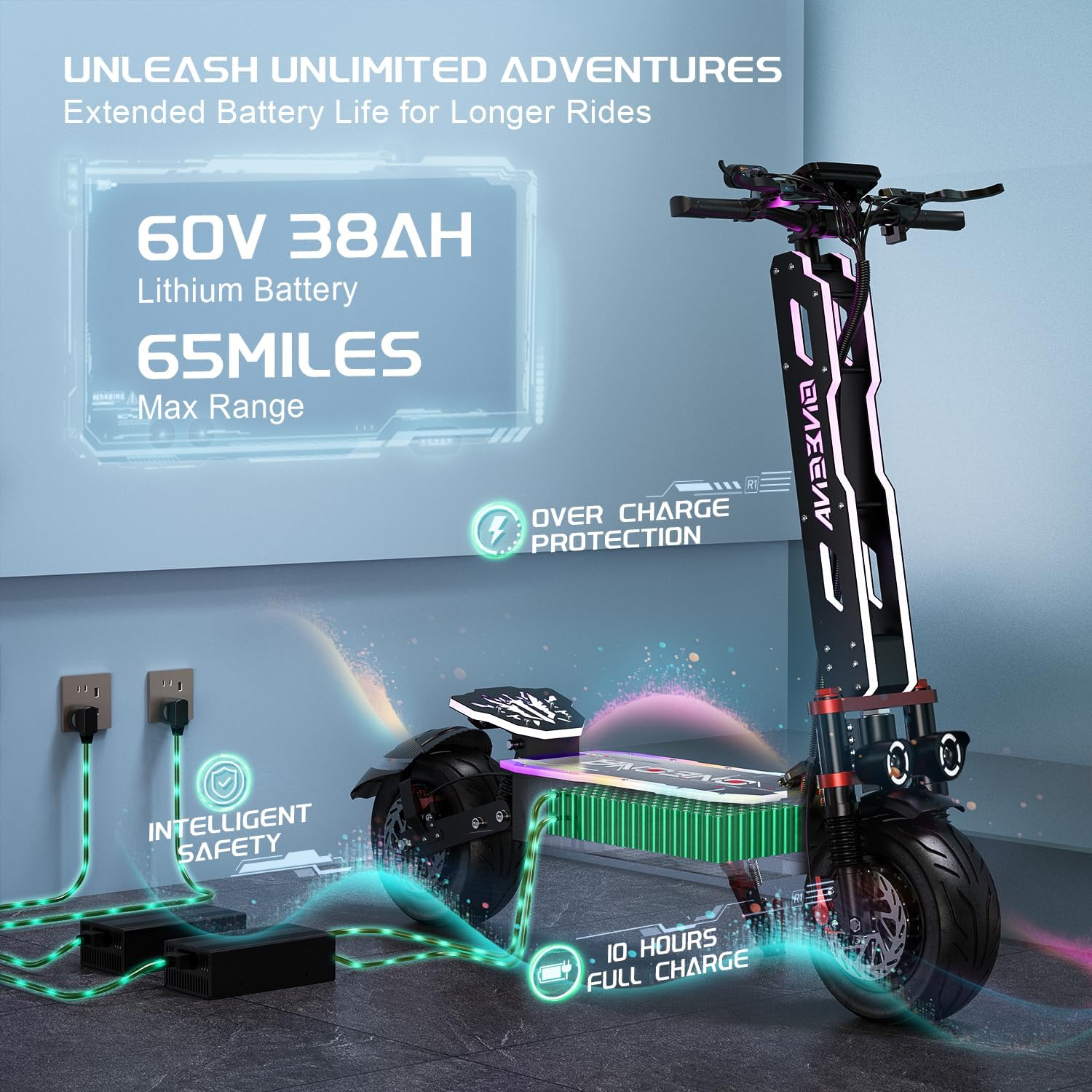 ONECNA NEW GT9 GT8 GT7 Skuter  - 60V 5600W Dual Motor Electric Scooter ulasan dan harga